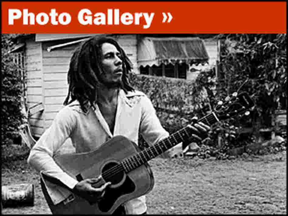 Bob Marley, with his guitar Bob Marley, with his guitar