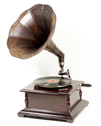 A gramophone.