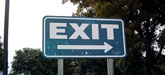 An exit sign; credit: Vasha/via Flickr