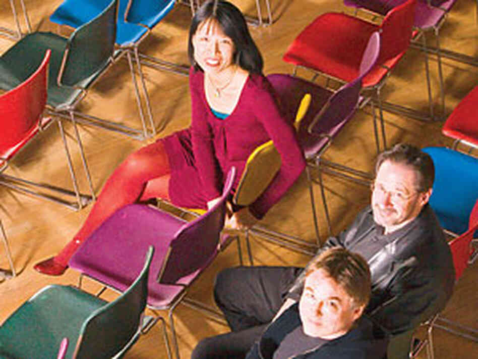 Gloria Cheng, Esa-Pekka Salonen and Steven Stucky Gloria Cheng, Esa-Pekka Salonen and Steven Stucky
