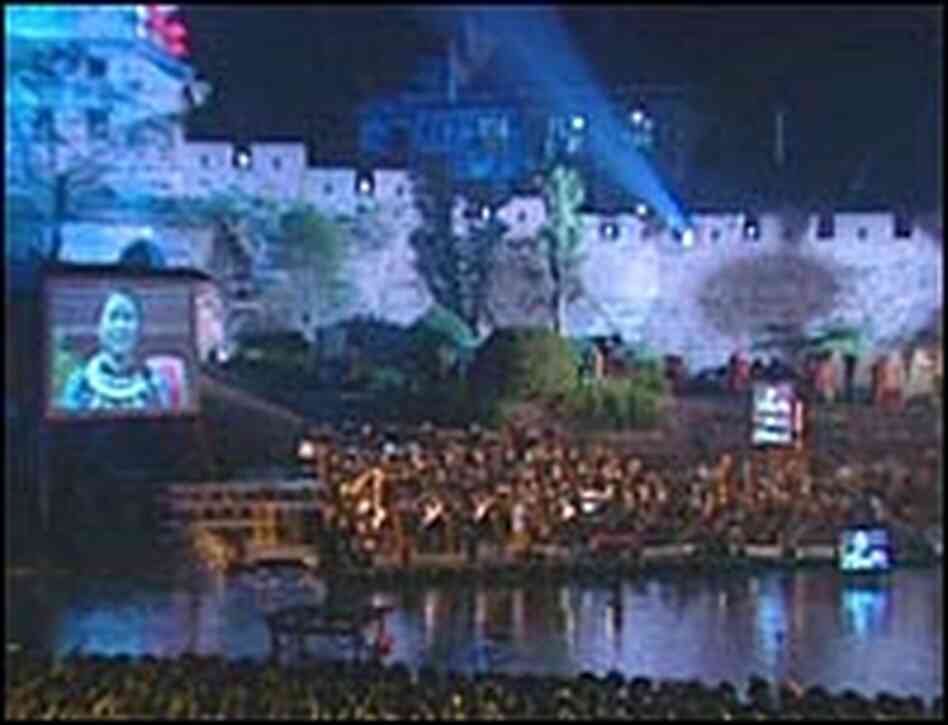 Scene from 'The Map' concert