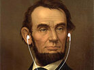 Abe Lincoln with iPod Abe Lincoln with iPod