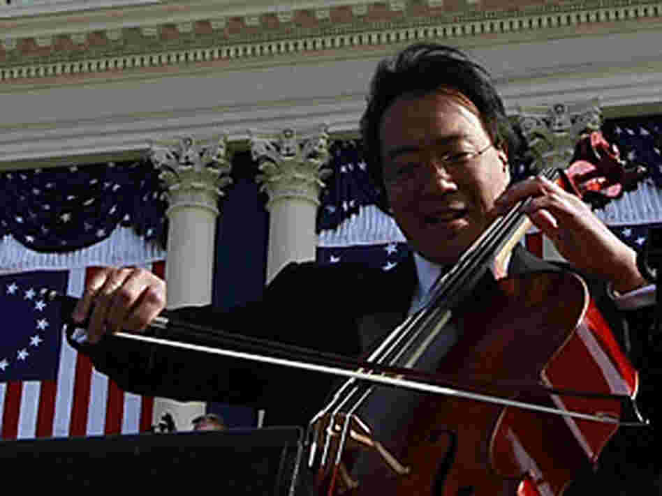 Yo-Yo Ma at the inauguration Yo-Yo Ma at the inauguration
