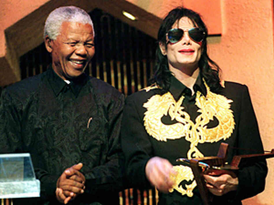 Michael Jackson and Nelson Mandela Michael Jackson and Nelson Mandela