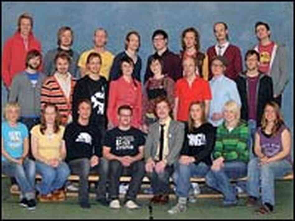 The Swedish pop collective I'm From Barcelona sounds like a grown-up elementary-school choir. The Swedish pop collective I'm From Barcelona sounds like a grown-up elementary-school choir.