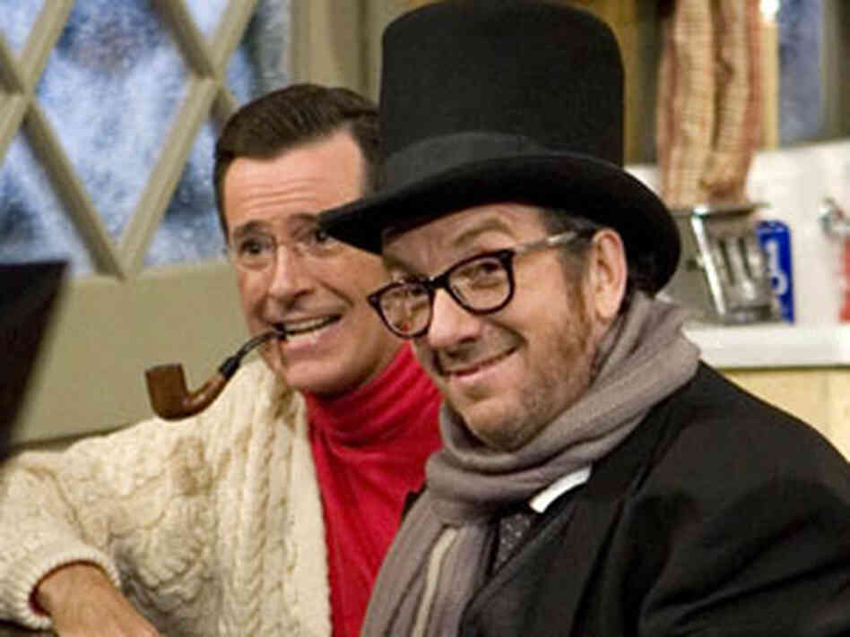 300 Stephen Colbert (left) and Elvis Costello 300 Stephen Colbert (left) and Elvis Costello
