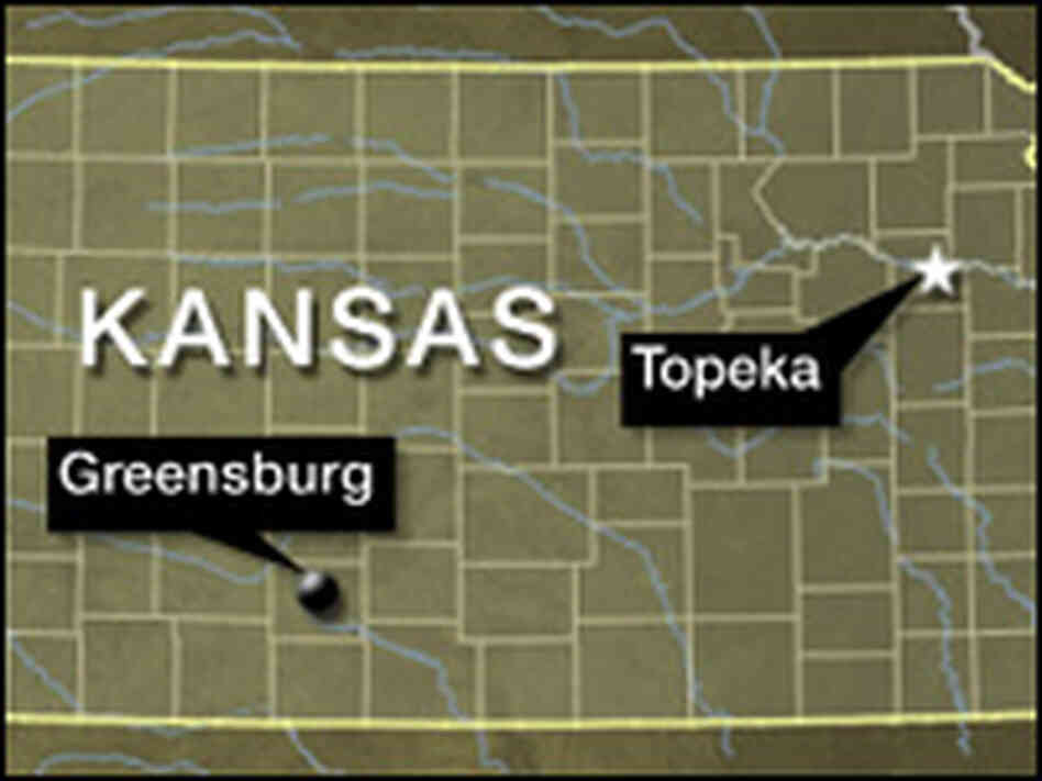 Greensburg, Kan., map