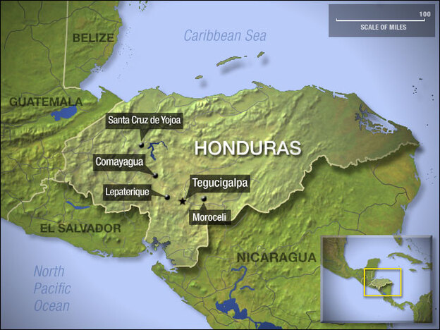 Map of Honduras