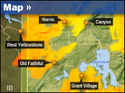 Map: Fires in Yellowstone Map: Fires in Yellowstone