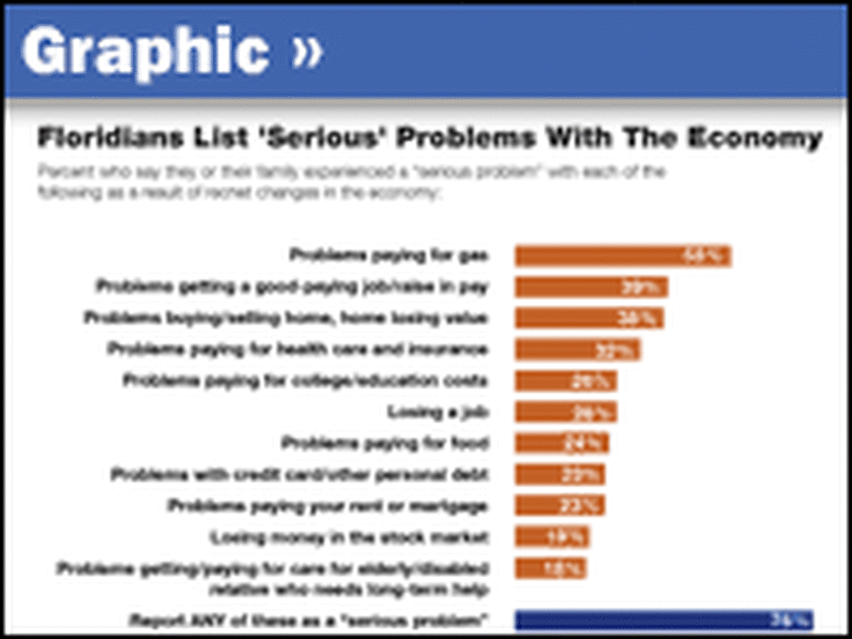 Graphic: Floridians List 'Serious' Problems Graphic: Floridians List 'Serious' Problems