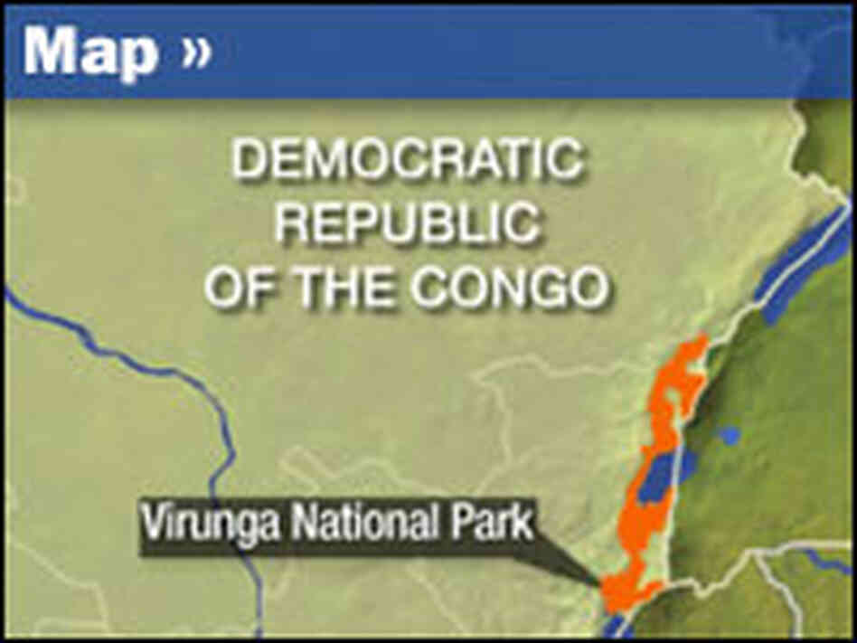 Map of Virunga National Park