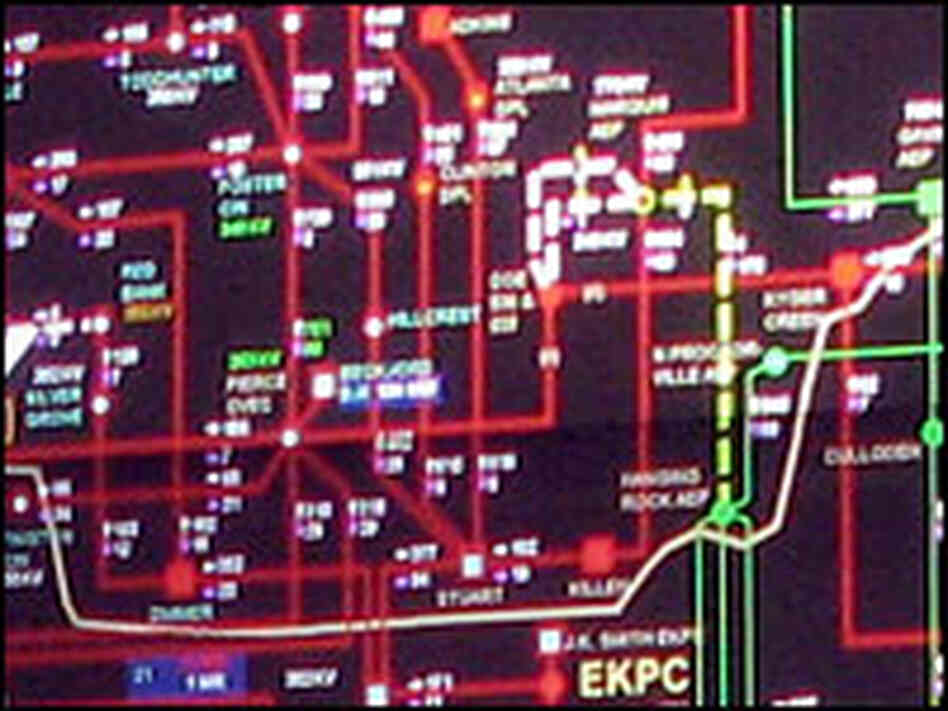 The control room at the Midwest Independent Transmission System Operator