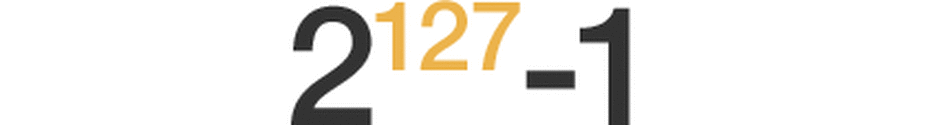 Mersenne prime, n=127