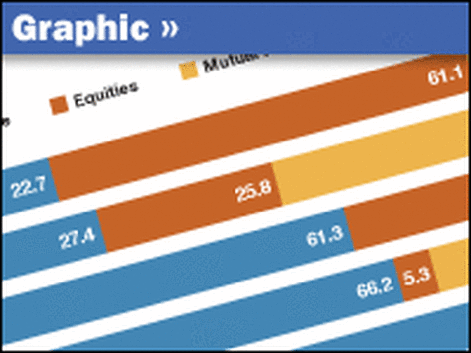 Graphic of pension fund allocations Graphic of pension fund allocations