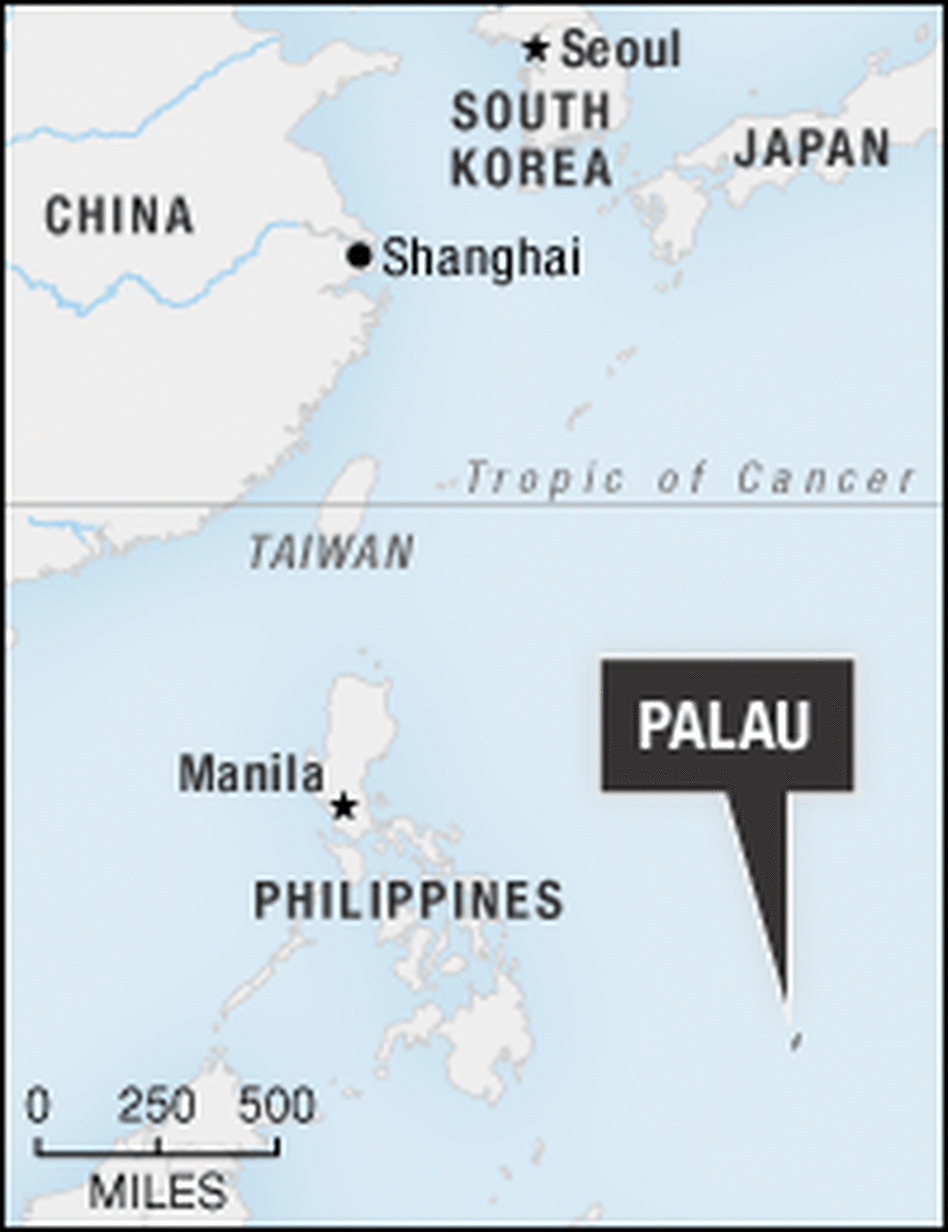 Map of Palau Map of Palau