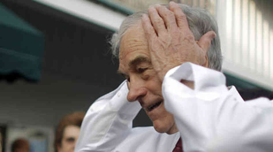 Ron Paul on the campaign trail during the 2008 presidential primaries. photo credit = Eric Thayer/Ge Ron Paul on the campaign trail during the 2008 presidential primaries. photo credit = Eric Thayer/Ge