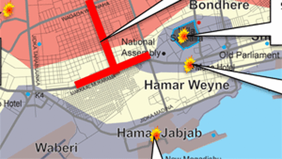 Map of Mogadishu
