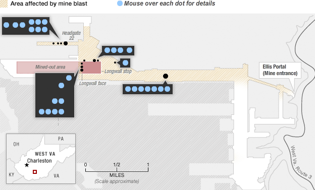 [Interactive:Mapping the Loss: The Victims At The Upper Big Branch Mine]