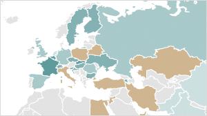 Map of countries that rely on nuclear power, and to what extent. Map of countries that rely on nuclear power, and to what extent.