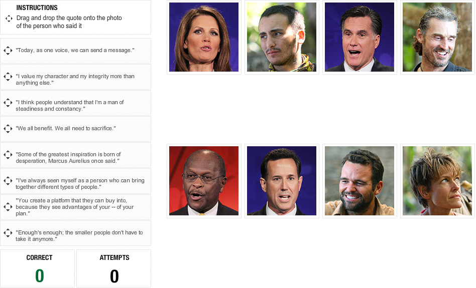 [Interactive:The Survivor/Debate Match Game]