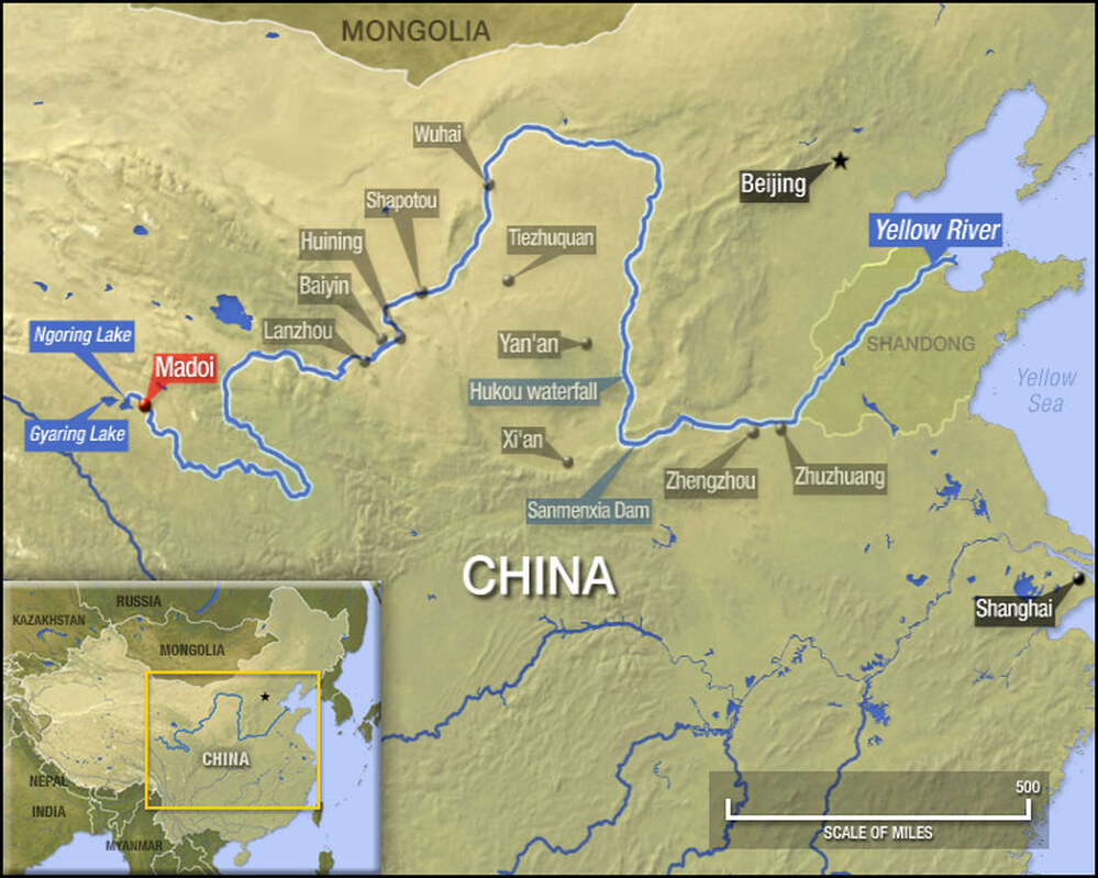 Yellow River map