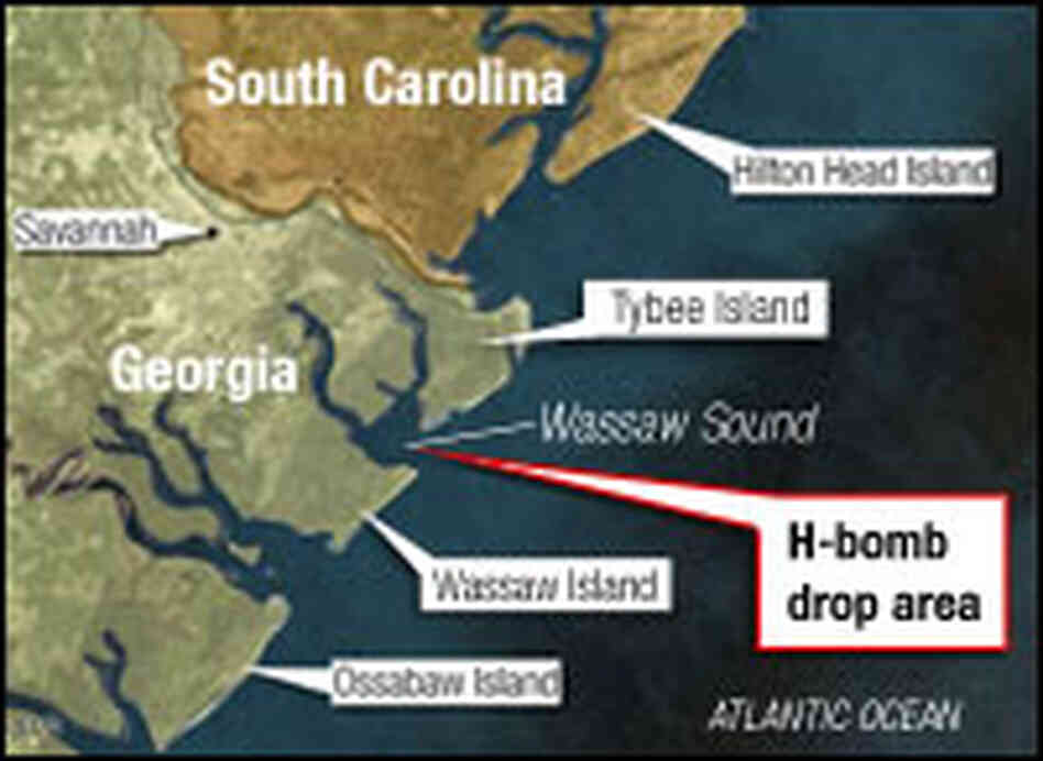 Map of suspected bomb location