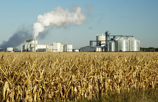 A corn ethanol plant in South Dakota.