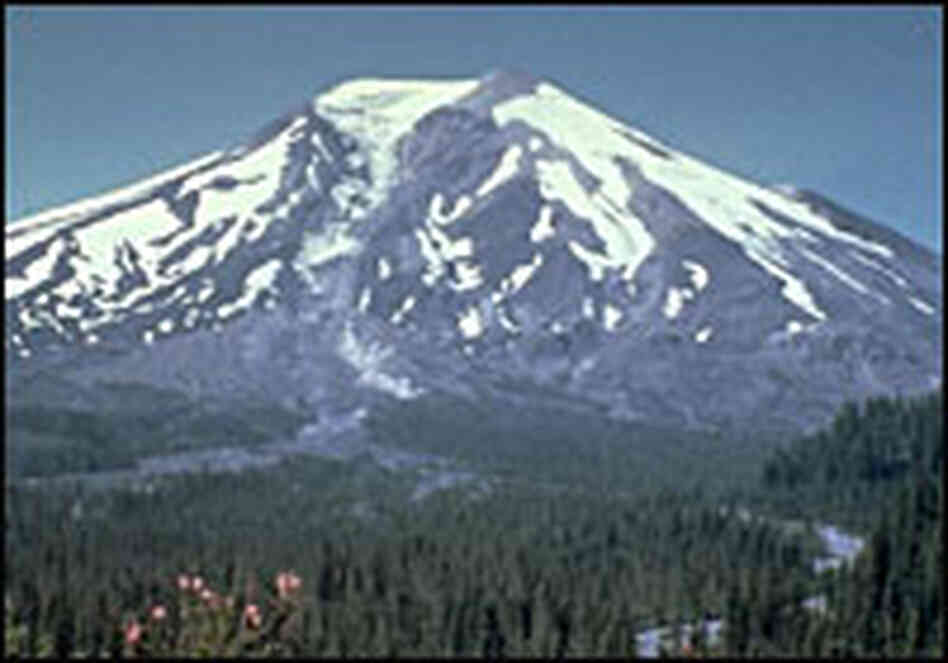 Mount St. Helens as it appeared before the eruption of May 18, 1980. Mount St. Helens as it appeared before the eruption of May 18, 1980.