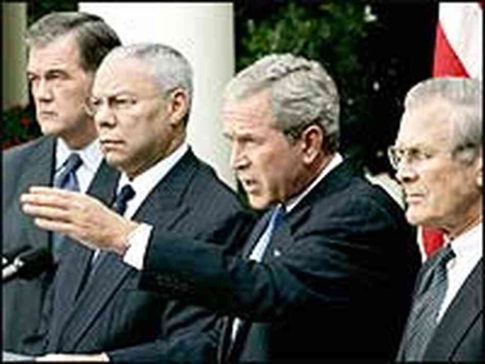 President Bush announces support for a national intelligence director. Credit: Reuters President Bush announces support for a national intelligence director. Credit: Reuters