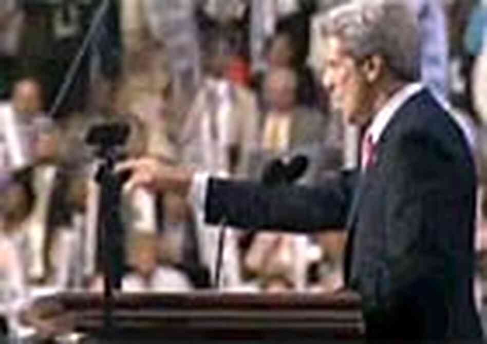 Kerry in a DNC TV ad Kerry in a DNC TV ad