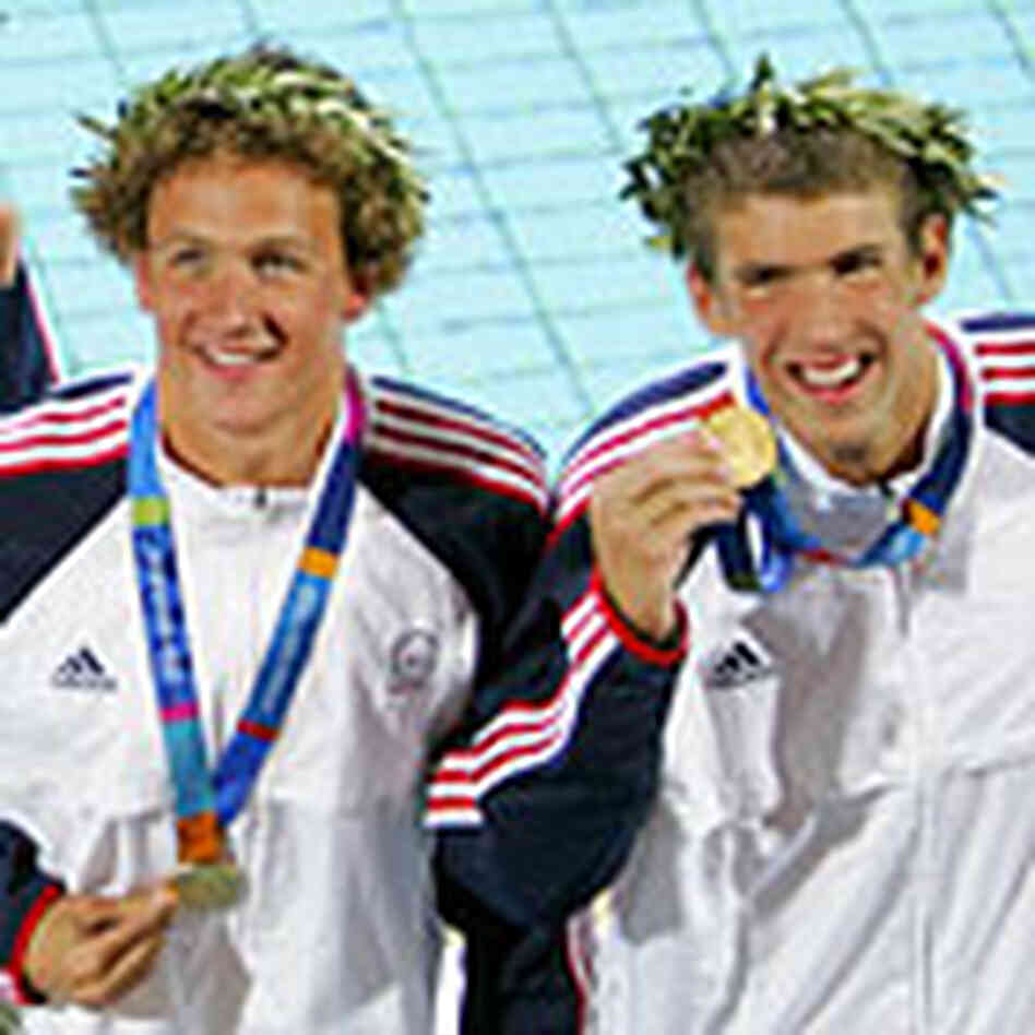 Michael Phelps, right, with Klete Keller after the four-man relay team won. Credit: Reuters Michael Phelps, right, with Klete Keller after the four-man relay team won. Credit: Reuters