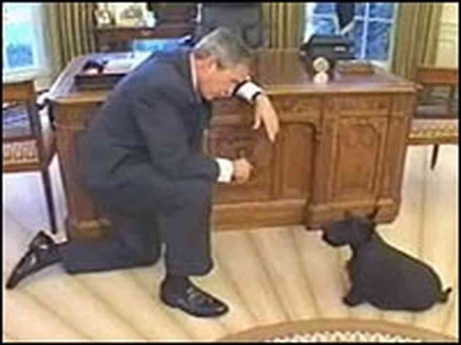 President Bush and Barney President Bush and Barney