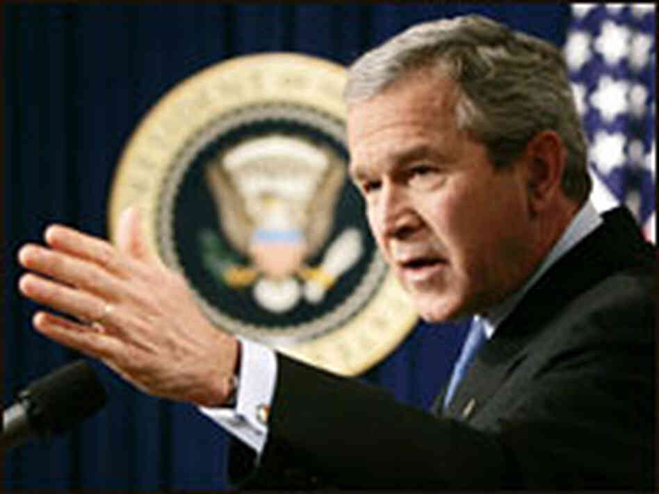 President Bush gives his year-ending news conference Dec. 20, 2004. President Bush gives his year-ending news conference Dec. 20, 2004.