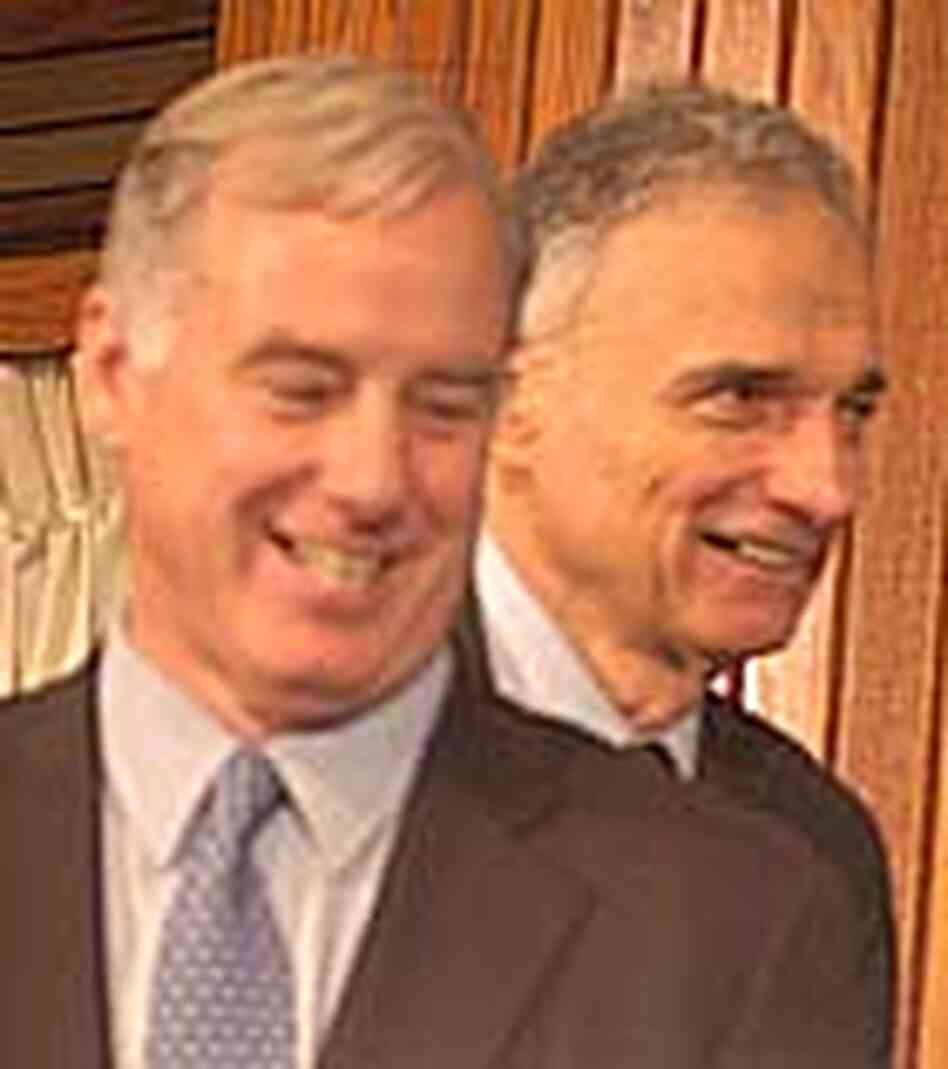 Ralph Nader and Howard Dean Ralph Nader and Howard Dean