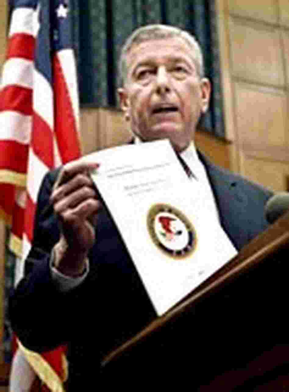 U.S. Attorney General John Ashcroft issues a report on the Patriot Act. U.S. Attorney General John Ashcroft issues a report on the Patriot Act.