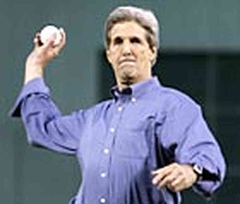 John Kerry throws out the first pitch at Fenway Park John Kerry throws out the first pitch at Fenway Park
