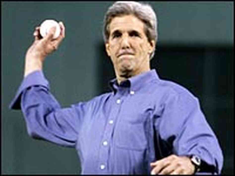 John Kerry throws out first pitch John Kerry throws out first pitch