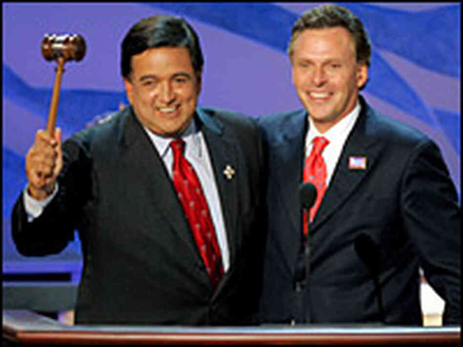 New Mexico Gov. Bill Richardson, far left, at the DNC. Credit: Reuters New Mexico Gov. Bill Richardson, far left, at the DNC. Credit: Reuters