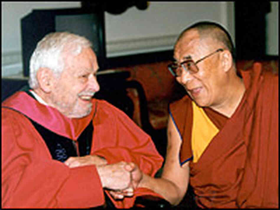 Paul Nitze shaking hands with the Dalai Lama at the May, 2001, SAIS Commencement at DAR Constitution Paul Nitze shaking hands with the Dalai Lama at the May, 2001, SAIS Commencement at DAR Constitution