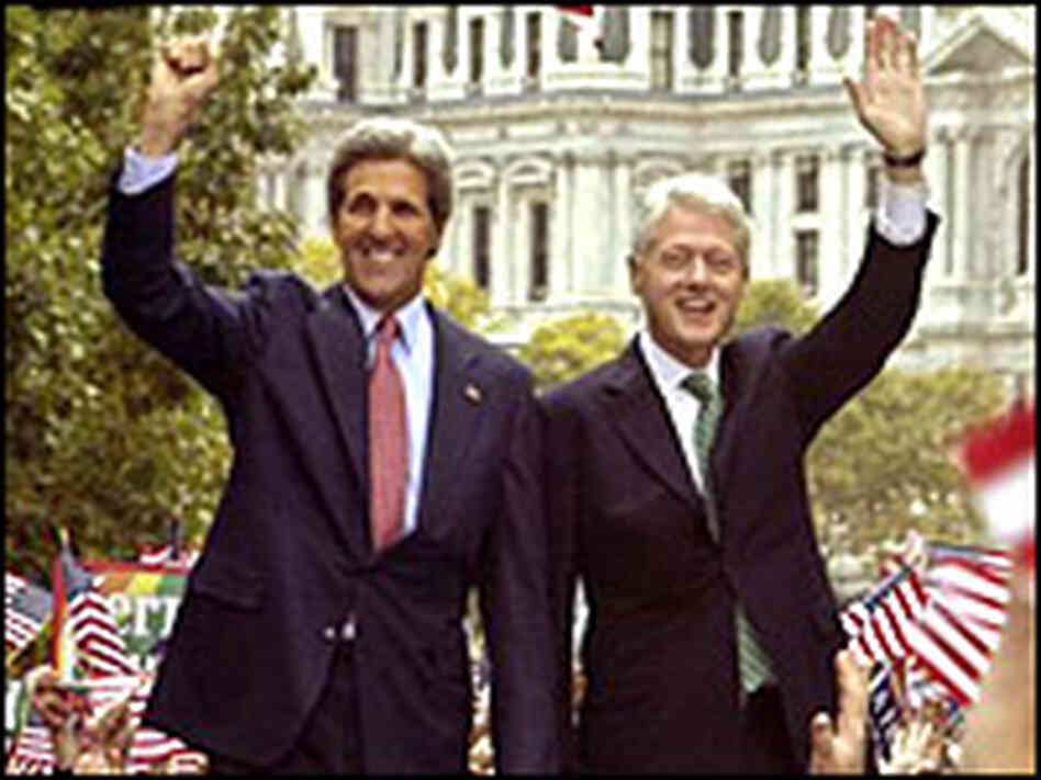 Sen. John Kerry in Philadelphia with former President Bill Clinton. Sen. John Kerry in Philadelphia with former President Bill Clinton.