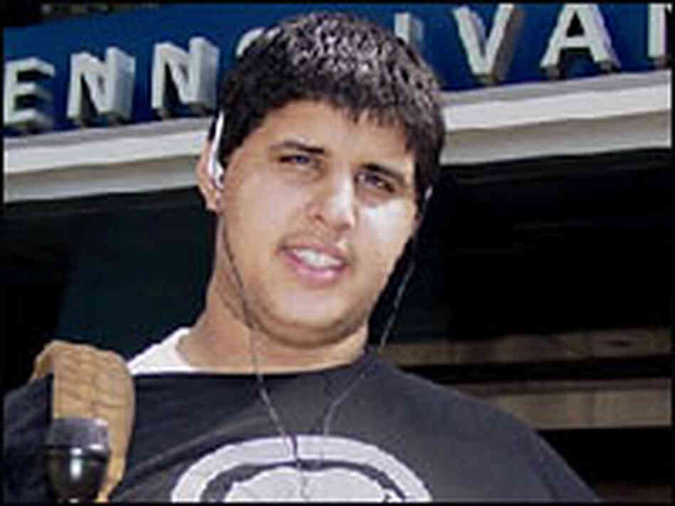 Rocky Tayeh of WNYC's Radio Rookies outside Penn Station. Rocky Tayeh of WNYC's Radio Rookies outside Penn Station.