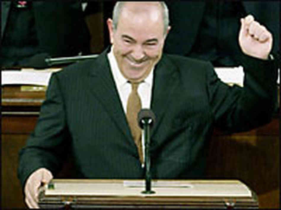 Interim Iraqi Prime Minister Ayad Allawi addresses a joint meeting of Congress, Sept. 23, 2004. Interim Iraqi Prime Minister Ayad Allawi addresses a joint meeting of Congress, Sept. 23, 2004.