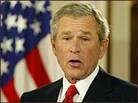 President Bush speaks at a White House news conference Thursday evening. President Bush speaks at a White House news conference Thursday evening.