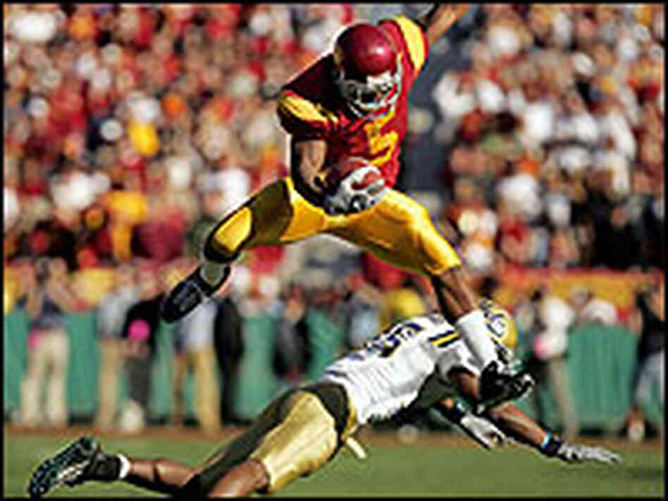 usc texas set for rose bowl showdown npr usc running backs 2005
