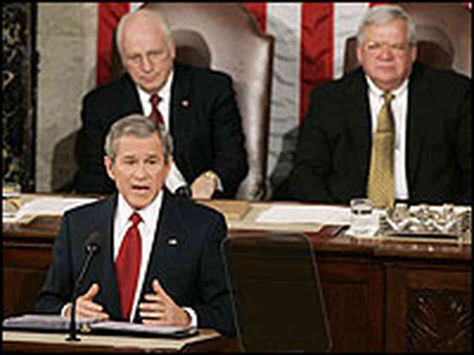 President George W. Bush delivers his State of the Union address to Congress Feb. 2. President George W. Bush delivers his State of the Union address to Congress Feb. 2.