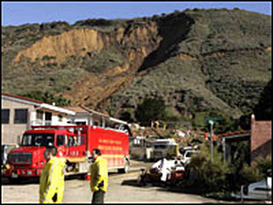 General view shows the destruction caused by a massive landslide in La Conchita, Calif. General view shows the destruction caused by a massive landslide in La Conchita, Calif.