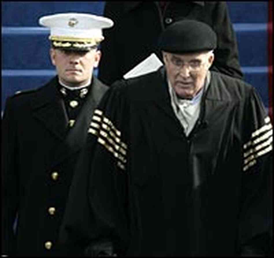Chief Justice William Rehnquist arrives at ceremony Chief Justice William Rehnquist arrives at ceremony