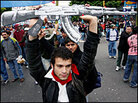 Demonstrators in Mar del Plata, Argentina, protest President Bush at the summit