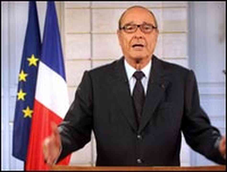 French President Jacques Chirac