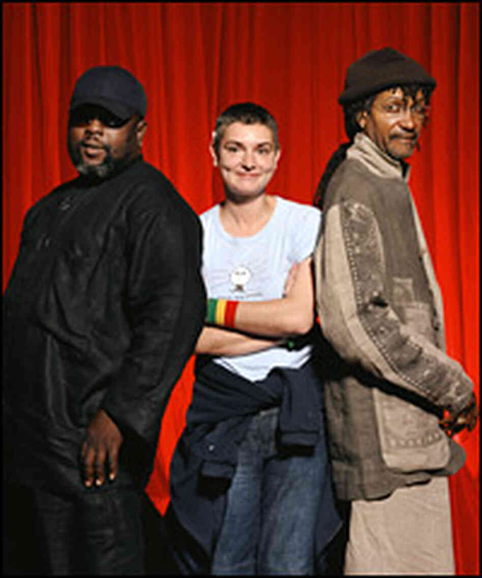 Backing up Sinead O'Connor on her new album are musician-producers Sly and Robbie. Backing up Sinead O'Connor on her new album are musician-producers Sly and Robbie.